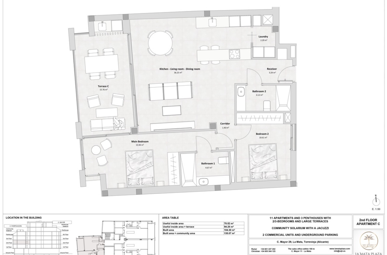 Obra nueva - Áticos -
Torrevieja - 03188, Mayor 29