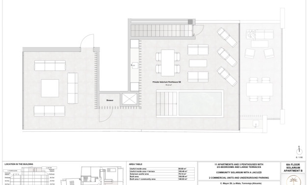 Obra nueva - Áticos -
Torrevieja - 03188, Mayor 29
