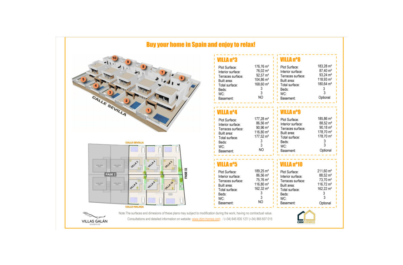 Obra nueva - Villas -
San Miguel de Salinas - 03189