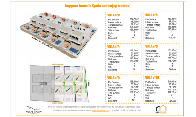 Obra nueva - Villas -
San Miguel de Salinas - 03189