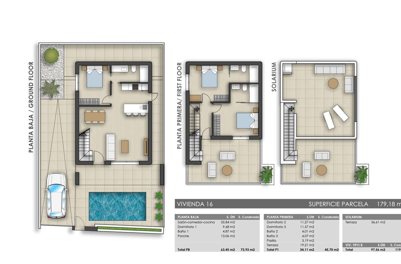 Obra nueva - Villas -
Pilar de la Horadada - 03190
