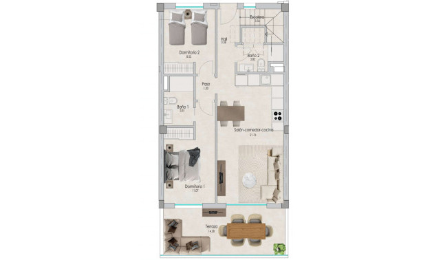 Obra nueva - Áticos -
Santa Pola - 03130, Calle Elda, 228