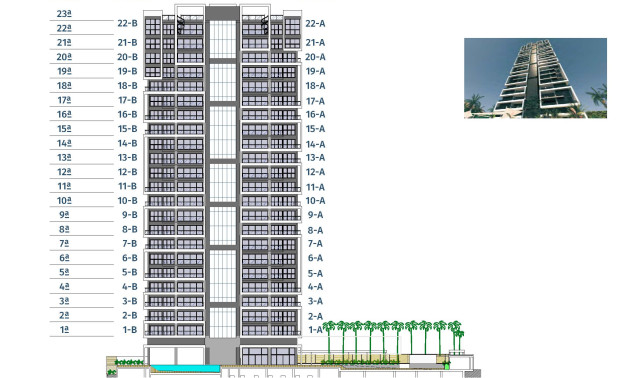 Obra nueva - Apartamentos -
Benidorm