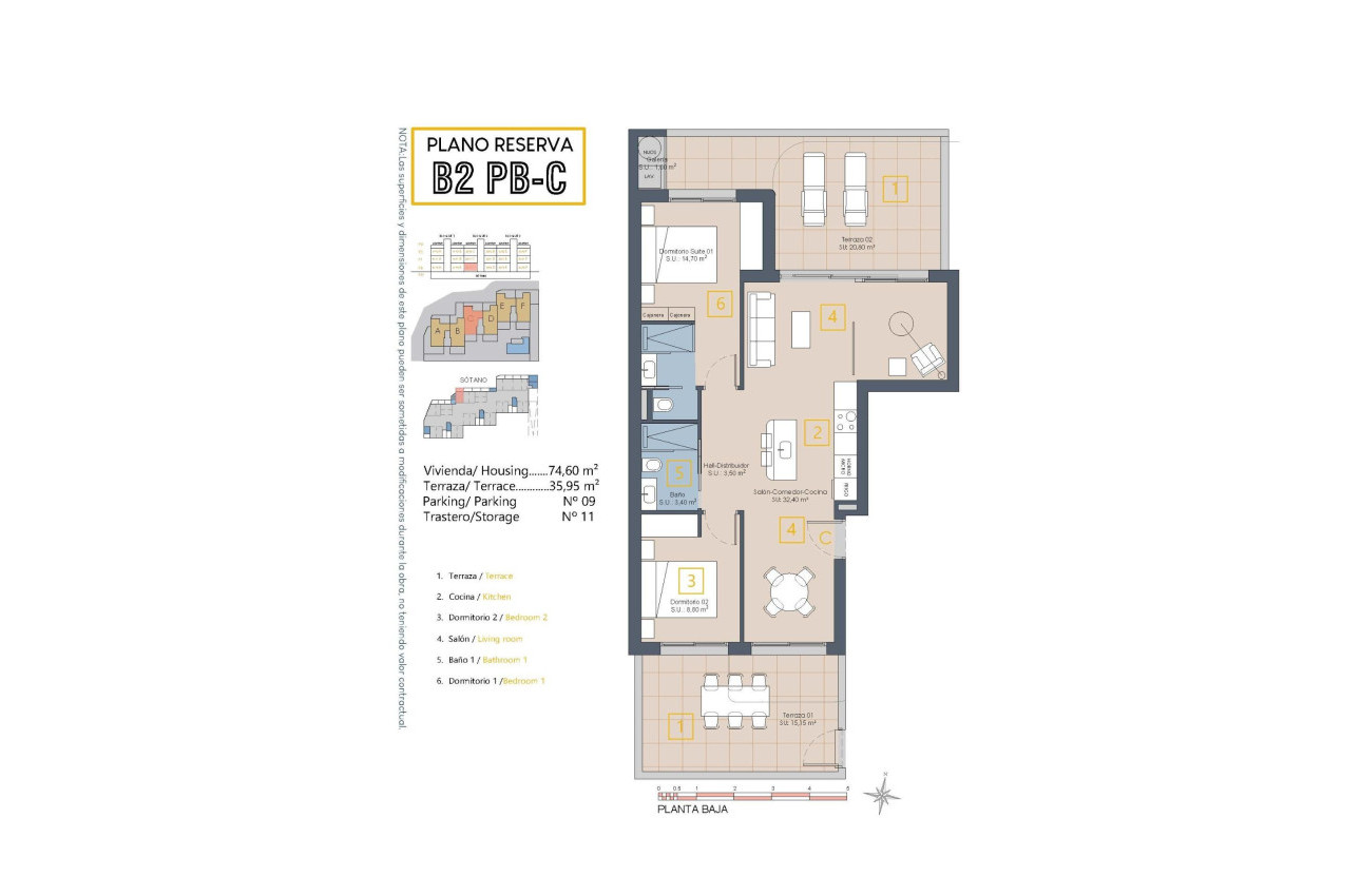 Краткосрочная аренда - Apartment -
Los Alcazares - Serena Golf