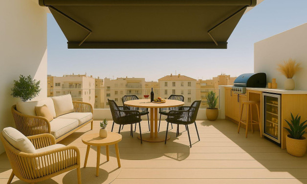 Short Term Rental - Penthouse -
Guardamar del Segura - Pueblo