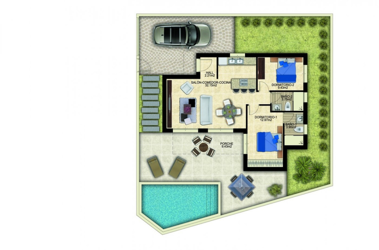 Краткосрочная аренда - Villa -
Benijofar - Polideportivo