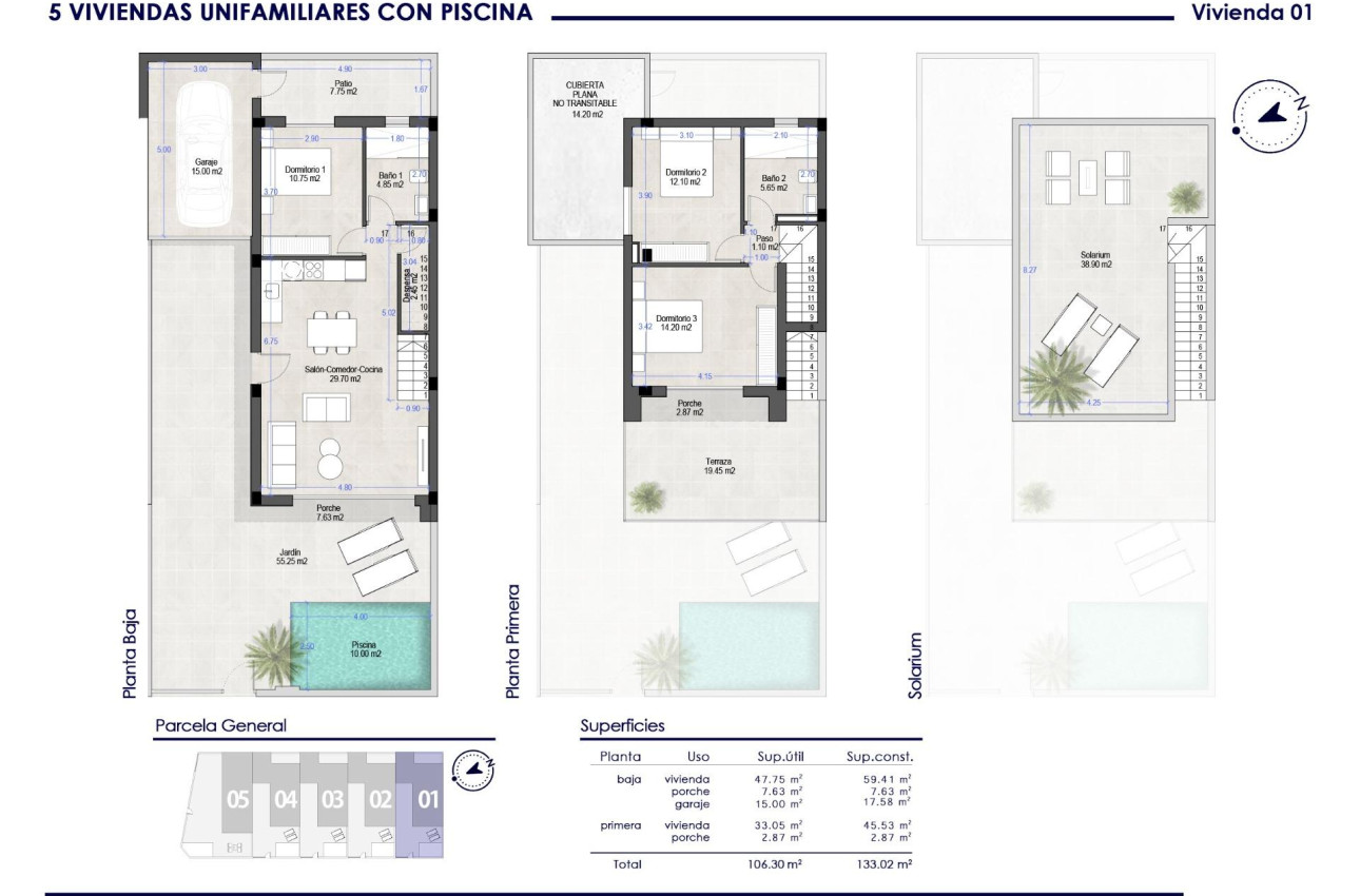 Краткосрочная аренда - Villa -
San Pedro del Pinatar - Polideportivo