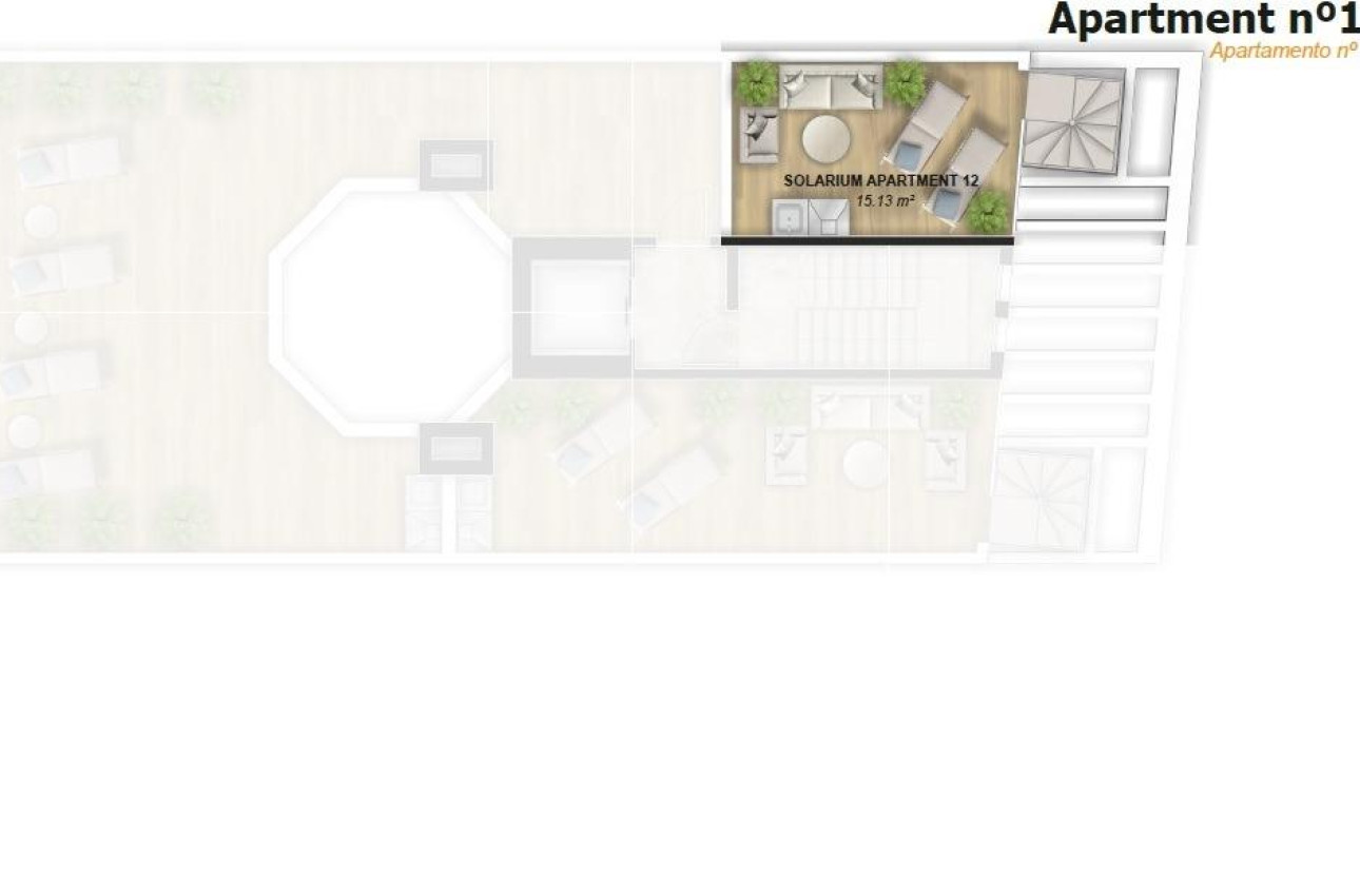 Short Term Rental - Penthouse -
Torrevieja - Playa de El Cura