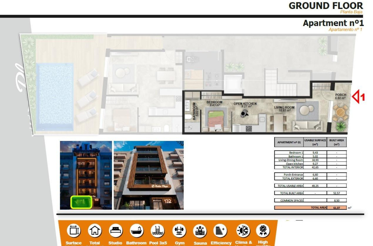 Short Term Rental - Apartment -
Torrevieja - Playa de El Cura