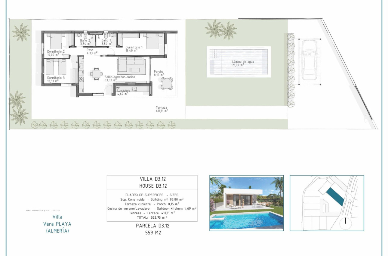 Short Term Rental - Villa -
Vera - Pueblo Salinas