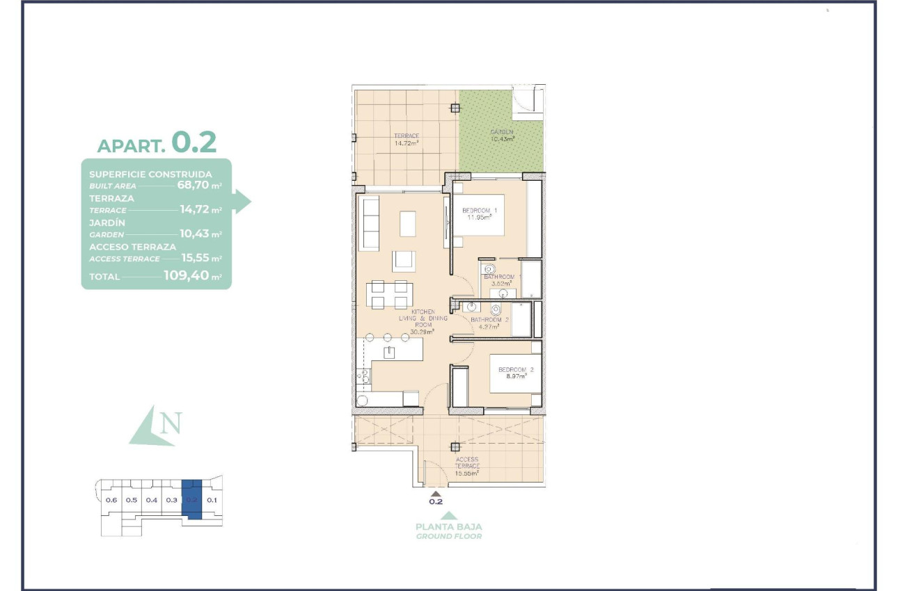 Краткосрочная аренда - Apartment -
Los Alcazares - Serena Golf