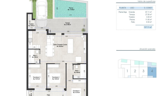 Краткосрочная аренда - Бунгало -
San Pedro del Pinatar - Las Esperanzas