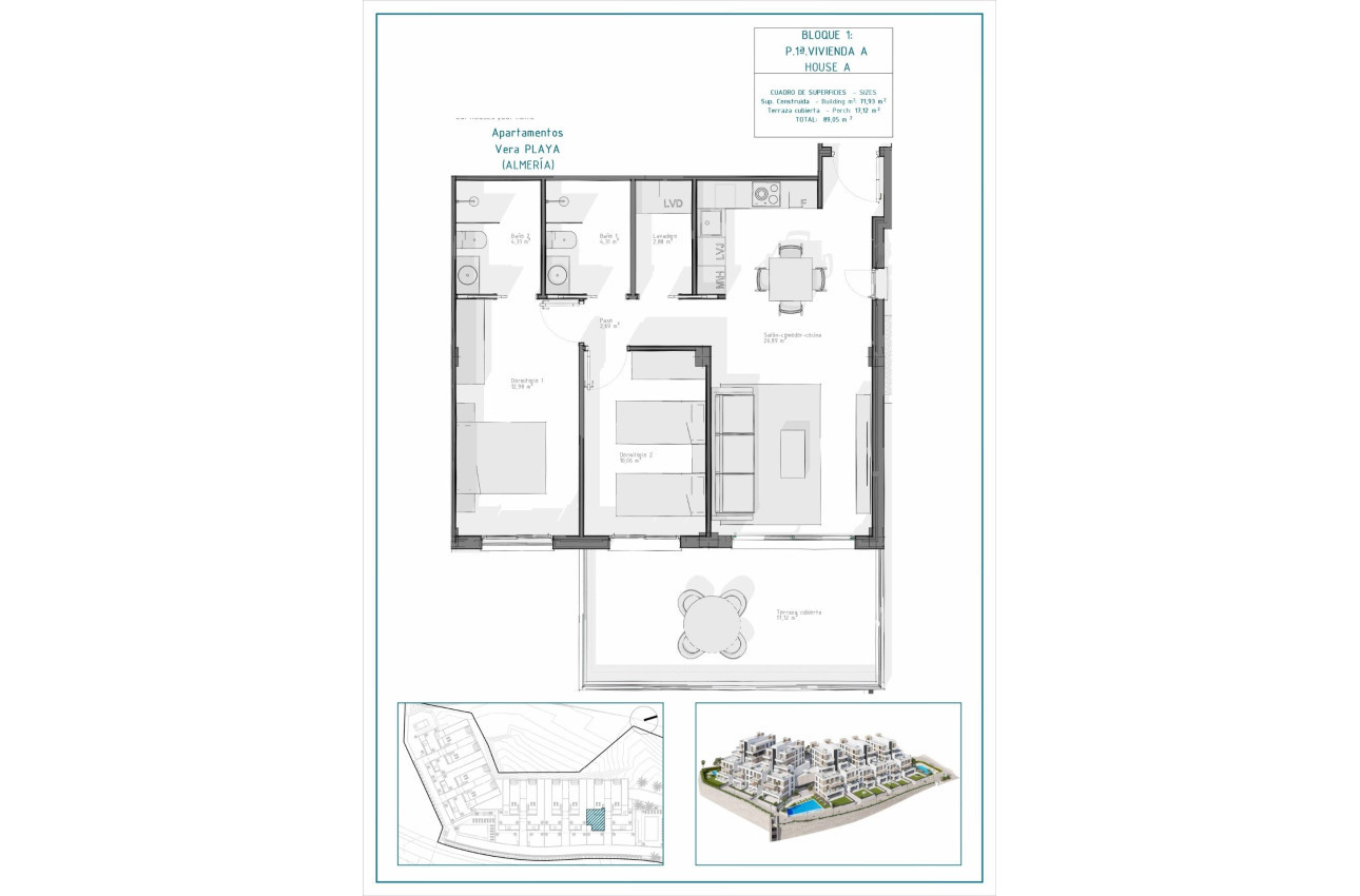 Short Term Rental - Apartment -
Vera - Pueblo Salinas