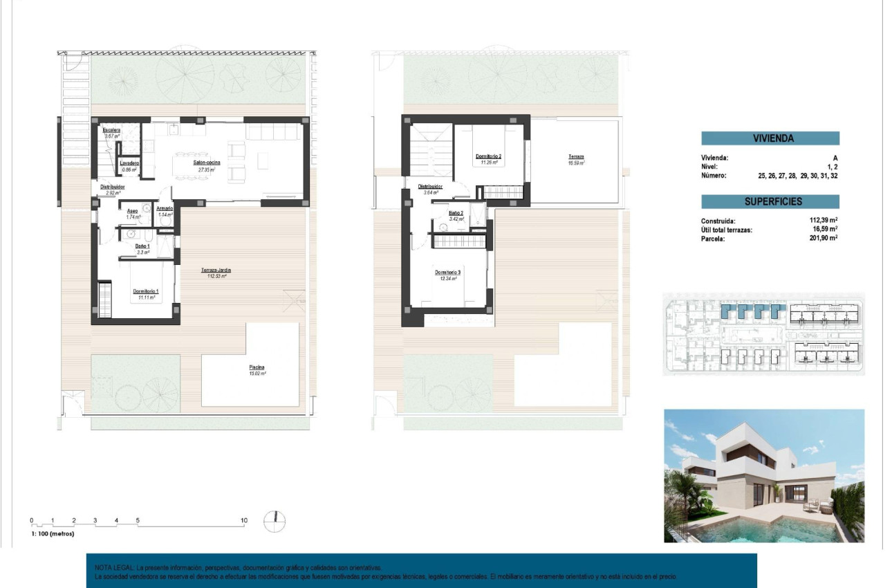 Alquiler a corto plazo - Villa -
Los Alcazares - Serena Golf