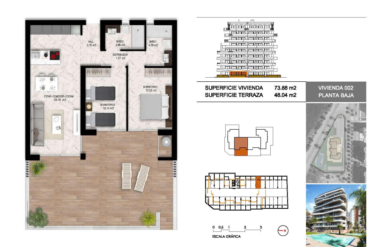 Short Term Rental - Apartment -
Guardamar del Segura - Puerto