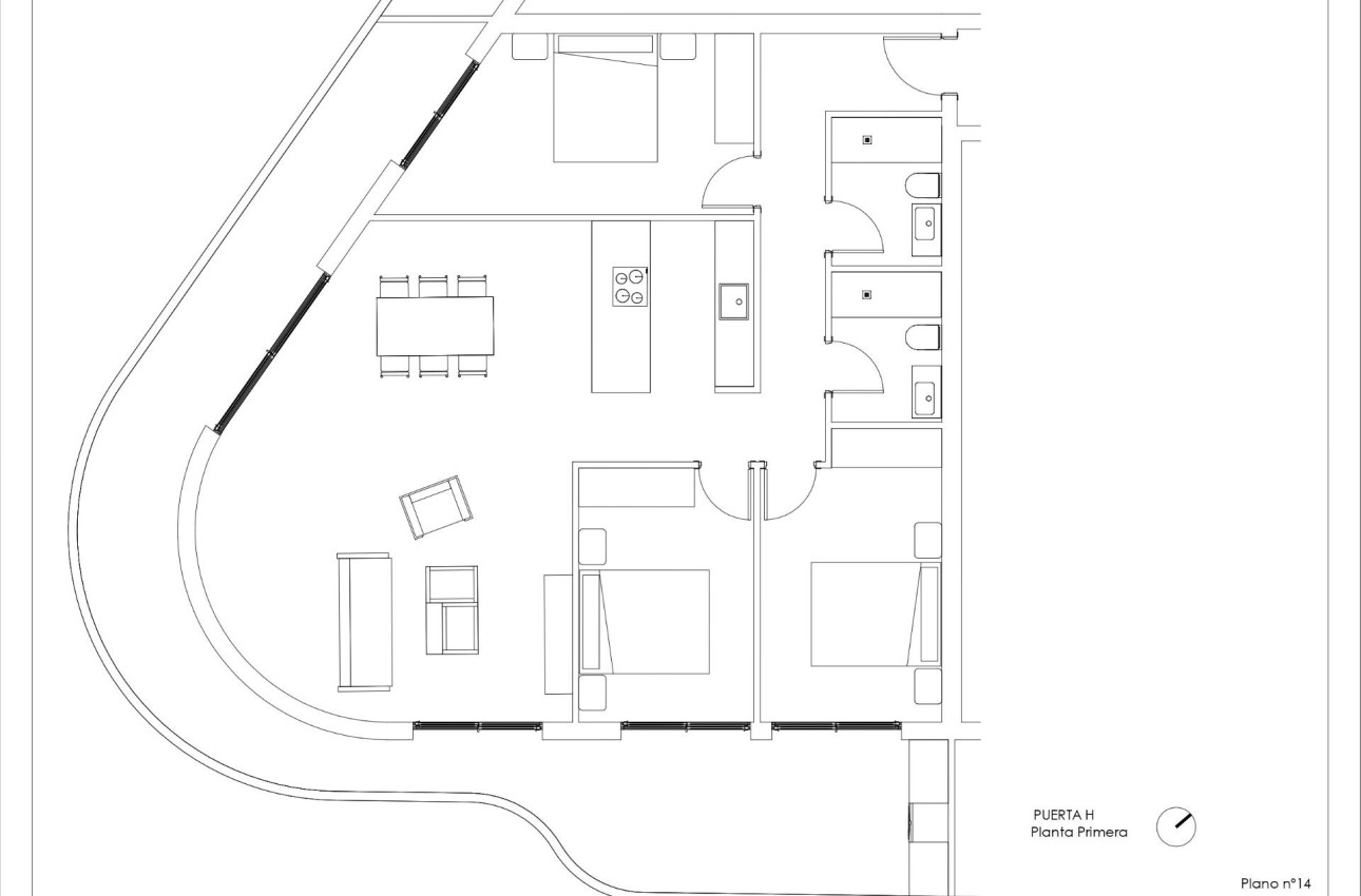 Краткосрочная аренда - Apartment -
Calpe - Arenal Bol