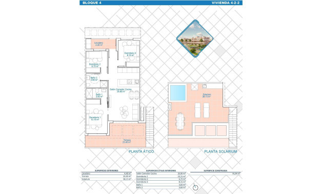 Краткосрочная аренда - Пентхаус -
Pilar de la Horadada - Lo Monte