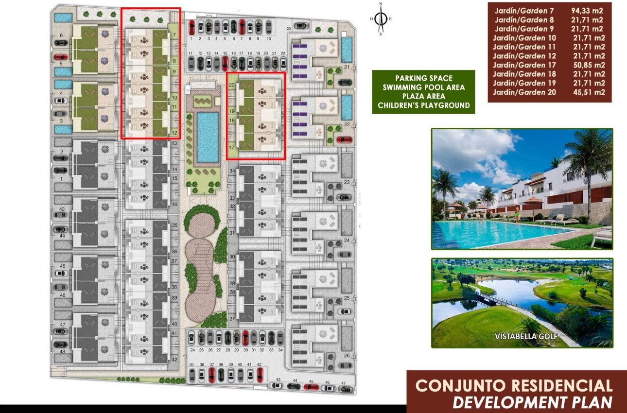 Краткосрочная аренда - Town House -
Orihuela - Vistabella Golf