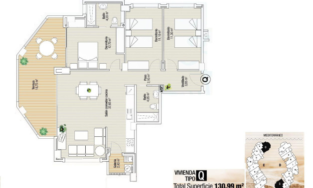 Alquiler a corto plazo - Apartment -
La Manga del Mar Menor - La Manga