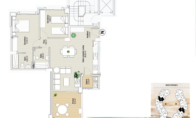 Краткосрочная аренда - Apartment -
La Manga del Mar Menor - La Manga