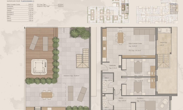 Short Term Rental - Penthouse -
Torre Pacheco - Centro