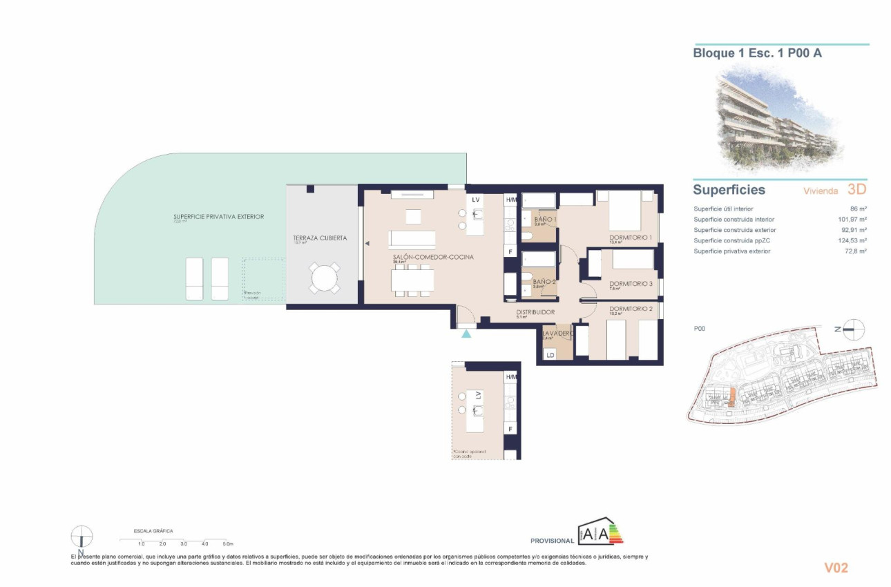 Short Term Rental - Ground floor apartment -
Denia - Playa de La Almadraba