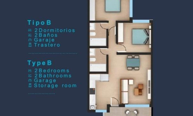 Short Term Rental - Top Floor Bungalow -
San Pedro del Pinatar - Los Pinos