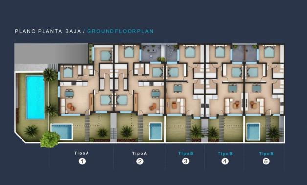 Short Term Rental - Top Floor Bungalow -
San Pedro del Pinatar - Los Pinos