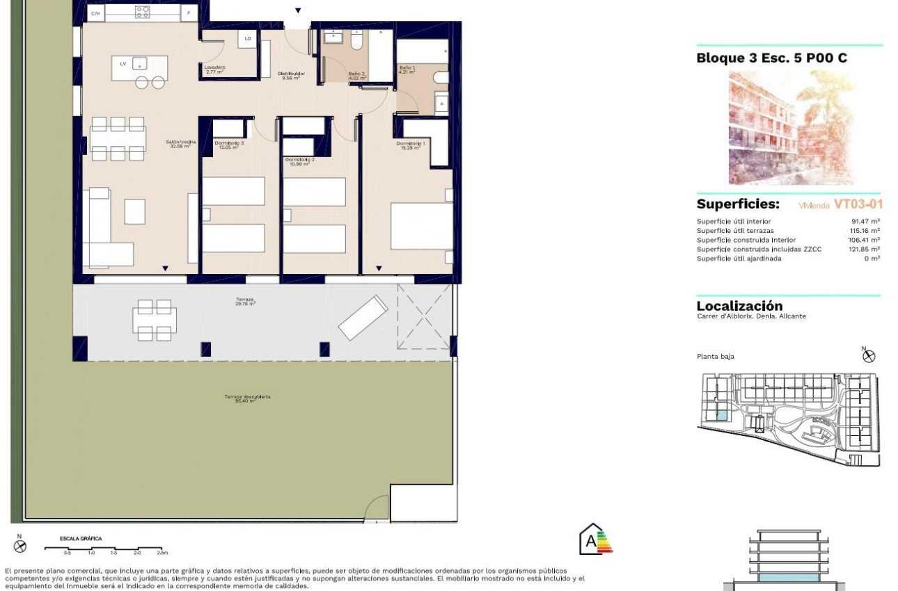 Short Term Rental - Ground floor apartment -
Denia - Puerto Denia