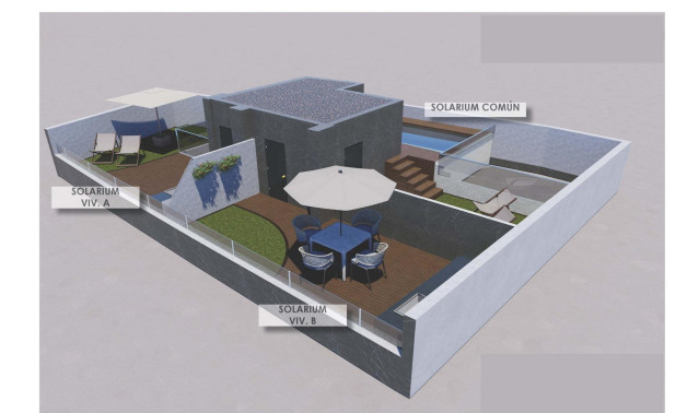 Short Term Rental - Penthouse -
Torrevieja - Playa de El Cura