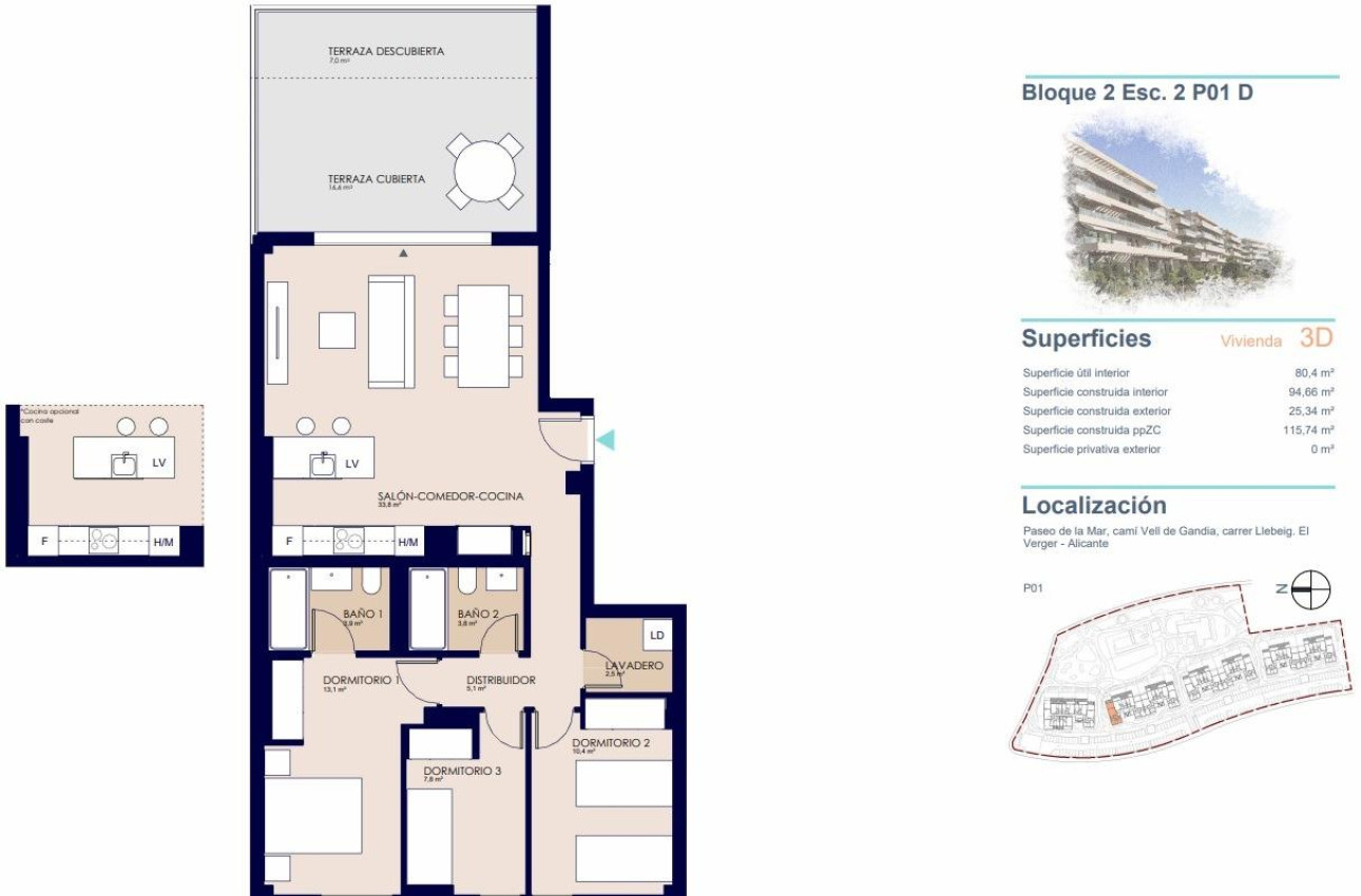 Short Term Rental - Apartment -
Denia - Playa de La Almadraba
