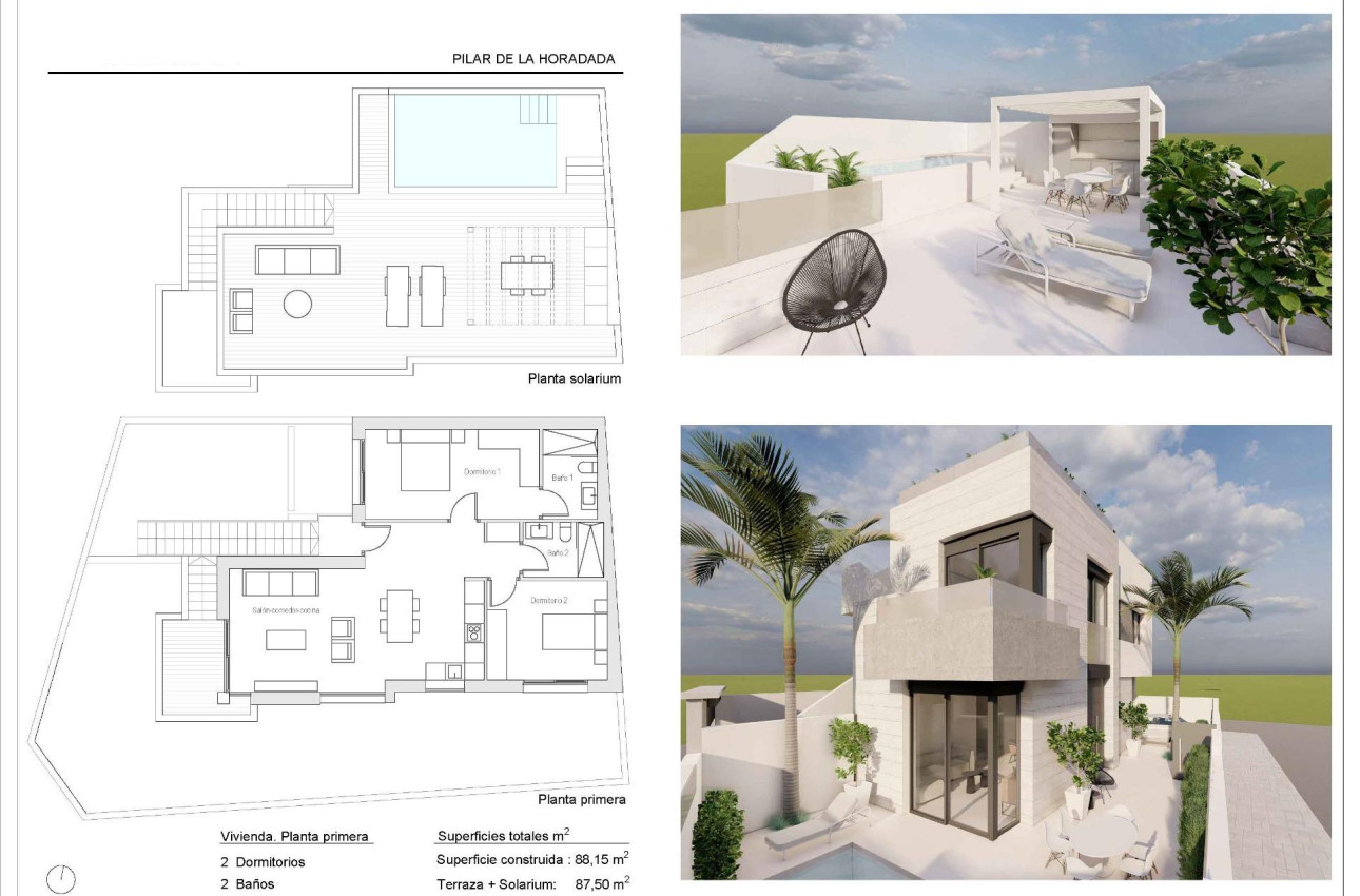 Alquiler a corto plazo - Bungalow -
Pilar de la Horadada - pueblo