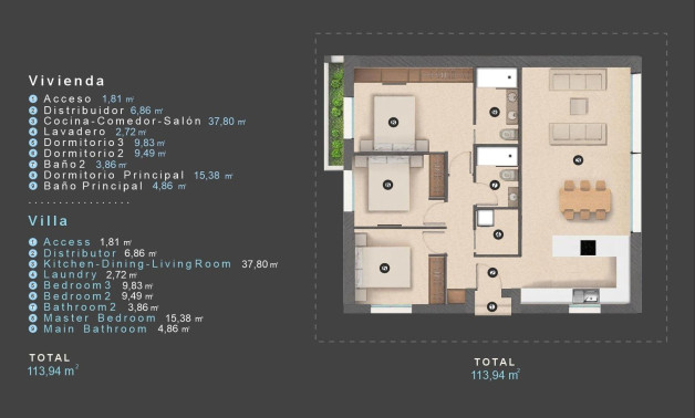 Alquiler a corto plazo - Villa -
Orihuela Costa - Las Filipinas