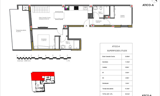 Alquiler a corto plazo - Ático -
Torrevieja - Centro