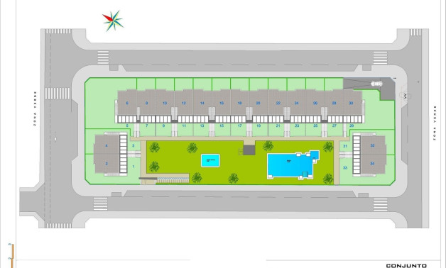 Новое здание - Бунгало -
Pilar de la Horadada - pueblo