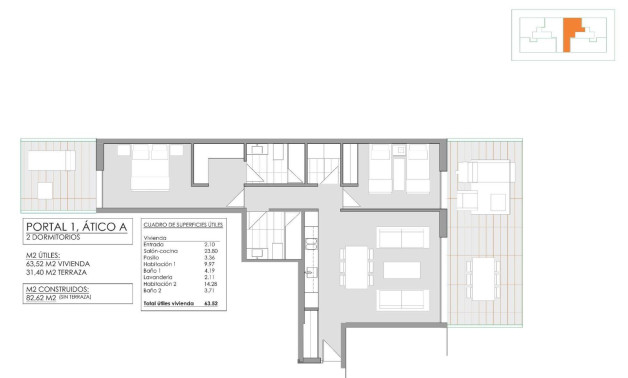 Obra nueva - Ático -
Jávea Xàbia - Pueblo