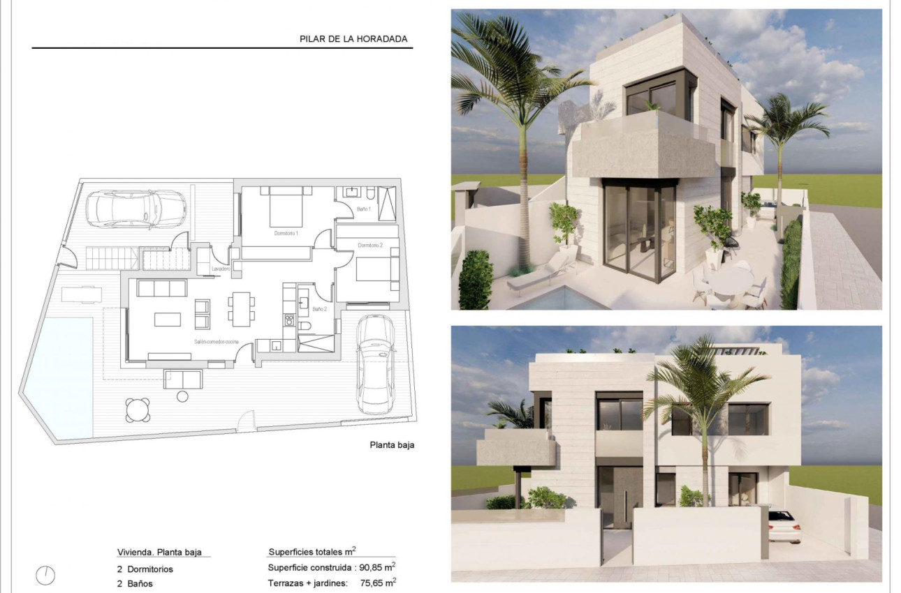 New Build - Bungalow -
Pilar de la Horadada - pueblo
