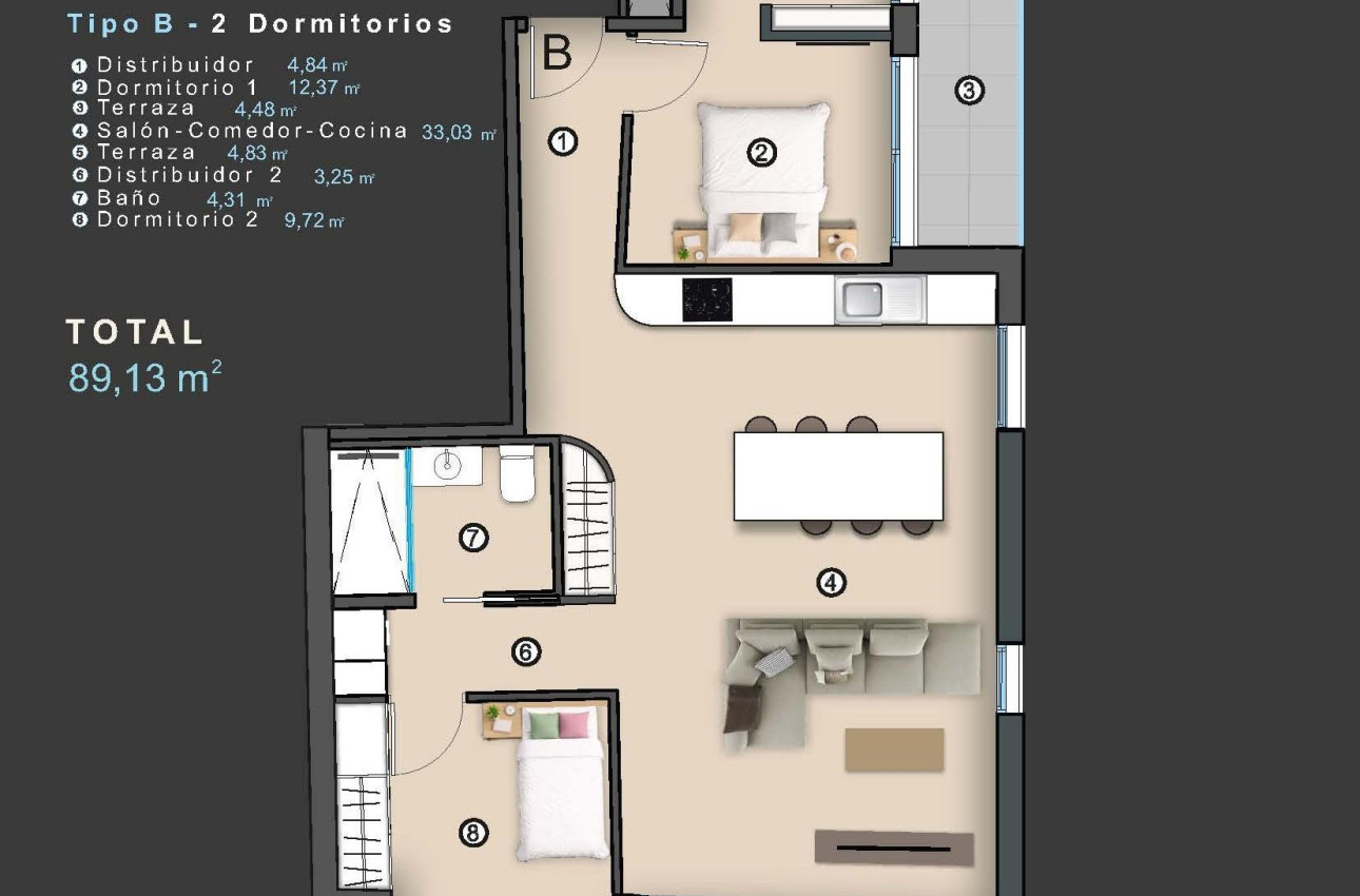 New Build - Apartment -
Torrevieja - Centro