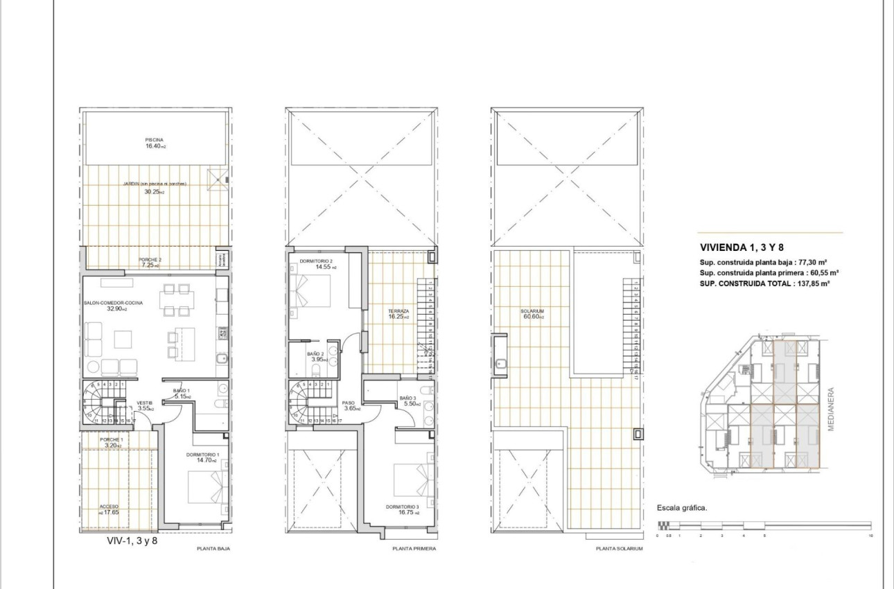 Obra nueva - Town House -
San Javier - pueblo