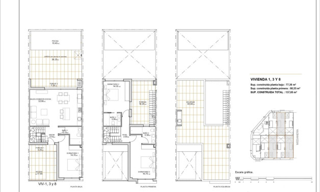 Obra nueva - Town House -
San Javier - pueblo