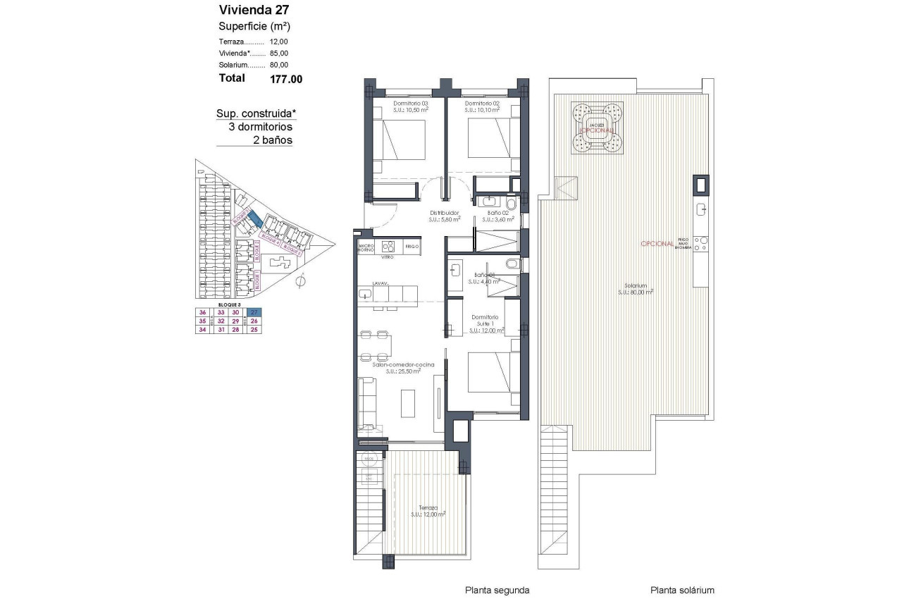 Obra nueva - Ático -
Los Alcazares - Serena Golf