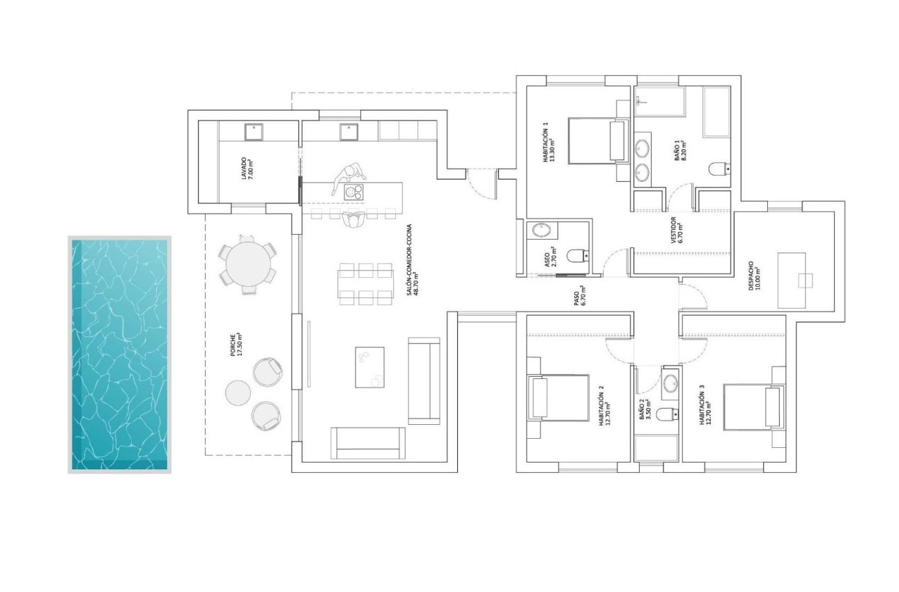 Obra nueva - Villa -
Monforte del Cid - La Capitana