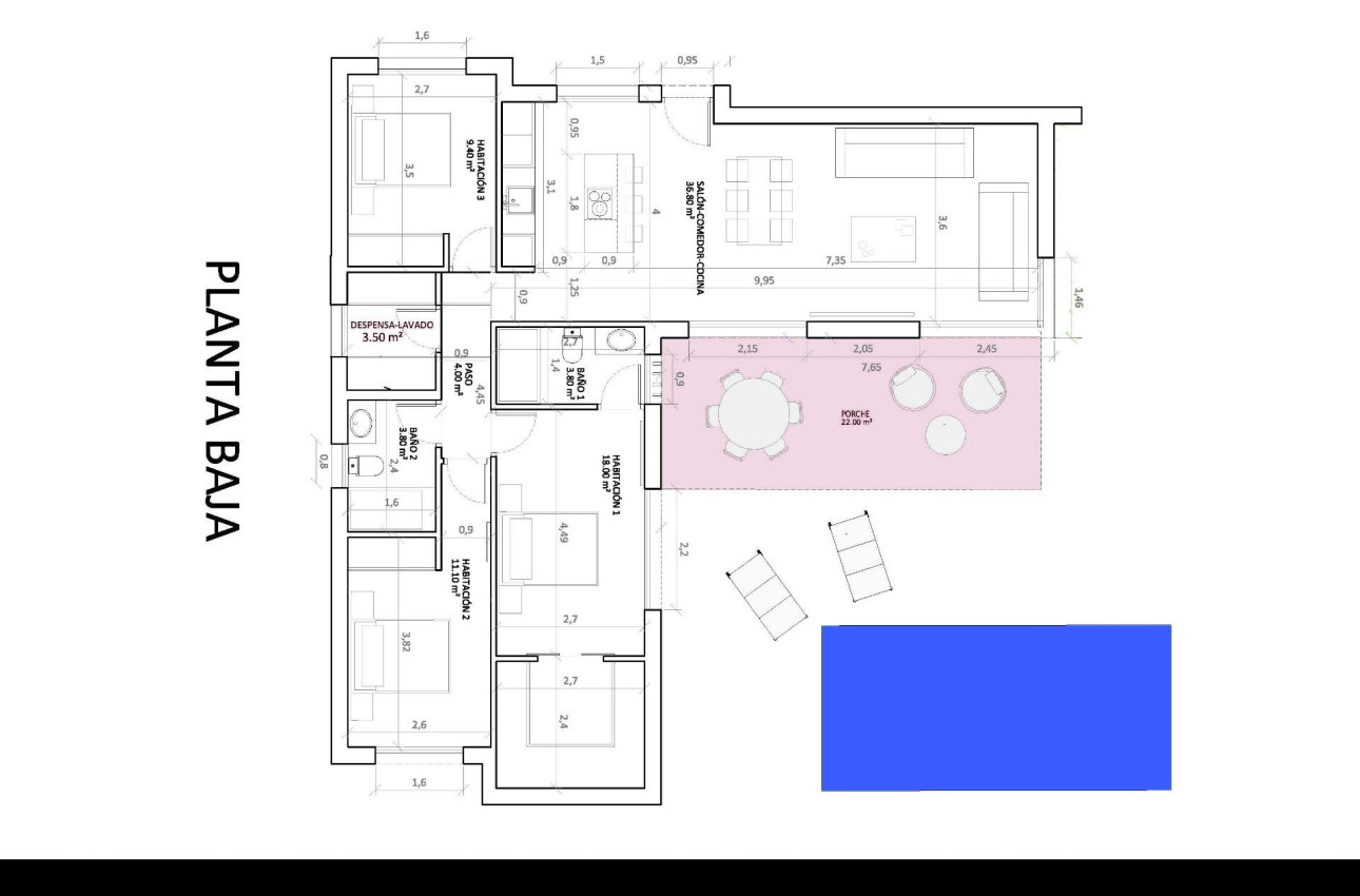 Obra nueva - Villa -
Monforte del Cid - La Capitana