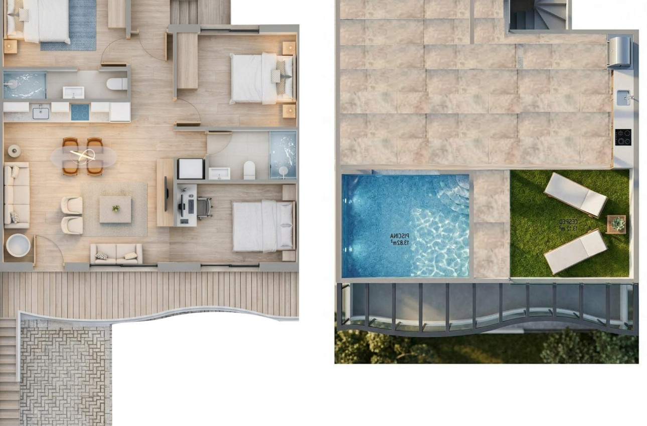 Новое здание - Бунгало -
Pilar de la Horadada - parques de Andromeda