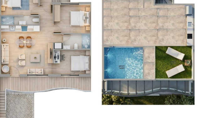 Новое здание - Бунгало -
Pilar de la Horadada - parques de Andromeda