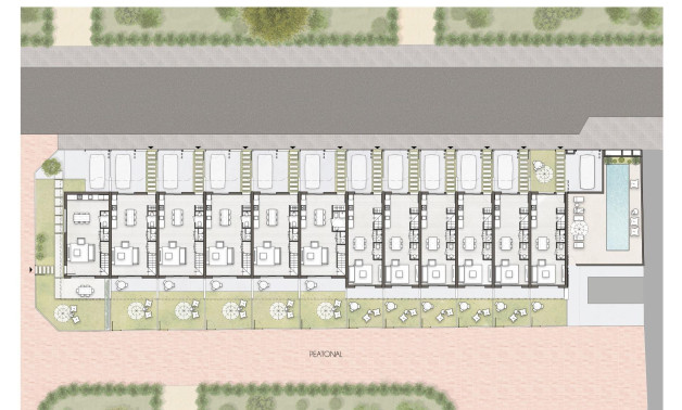 Новое здание - Town House -
Pilar de la Horadada - pueblo