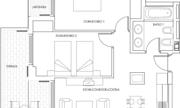 Obra nueva - Ático -
Vera - Puerto del Rey