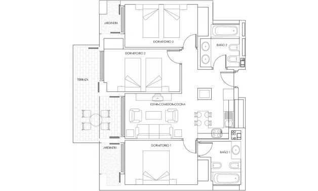 New Build - Apartment -
Vera - Puerto del Rey