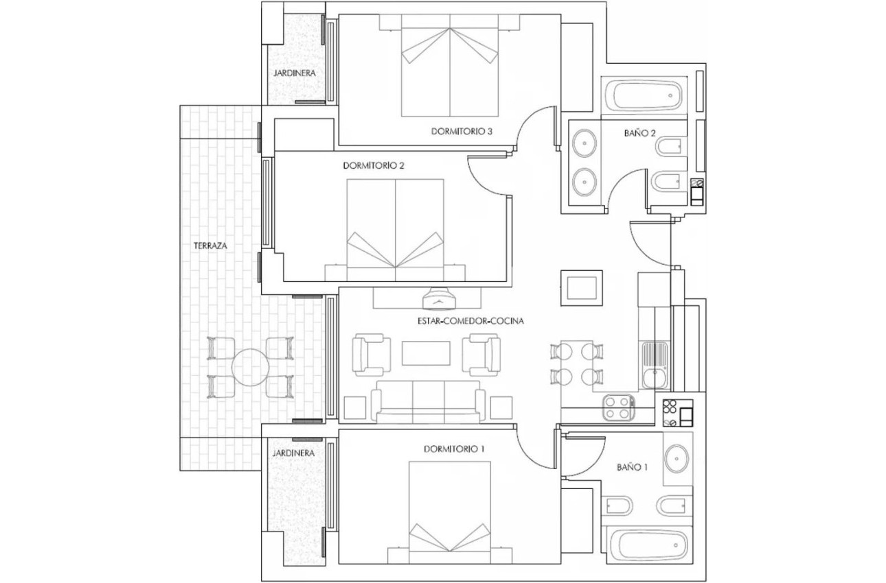 New Build - Apartment -
Vera - Puerto del Rey