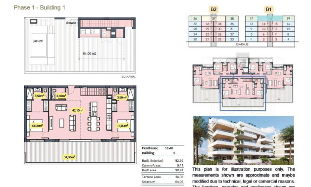 New Build - Penthouse -
Torre Pacheco - Santa Rosalia Lake and Life Resort